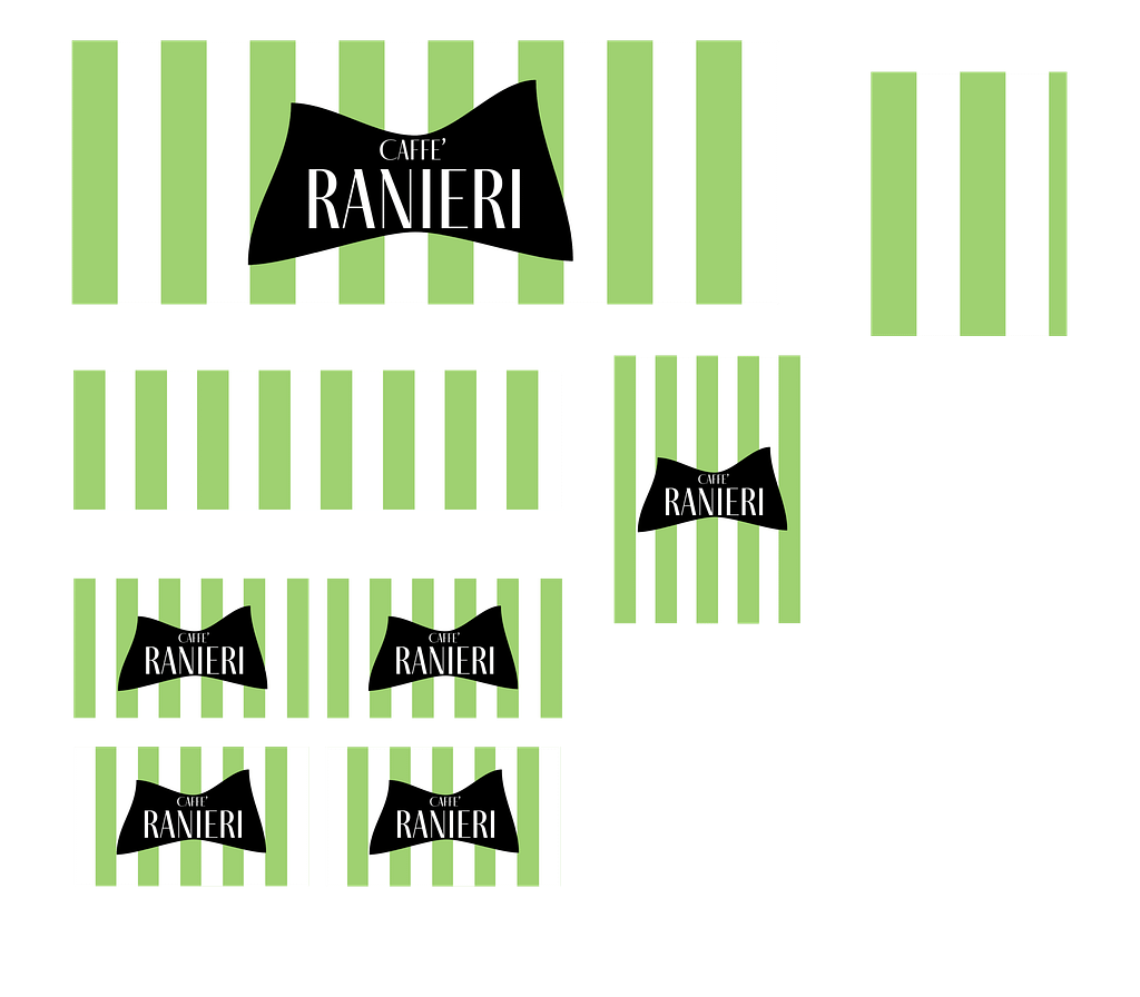 Vettorializzazione del logo Caffè Ranieri pronto per la stampa pellicola