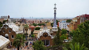 Barcellona città panorama