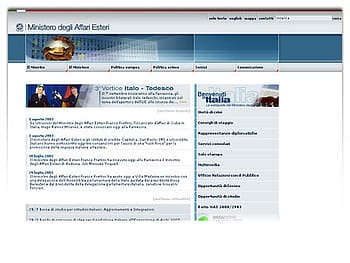 Screen shot Sito MAE 2007 Screen Shot Sito MAE 2007