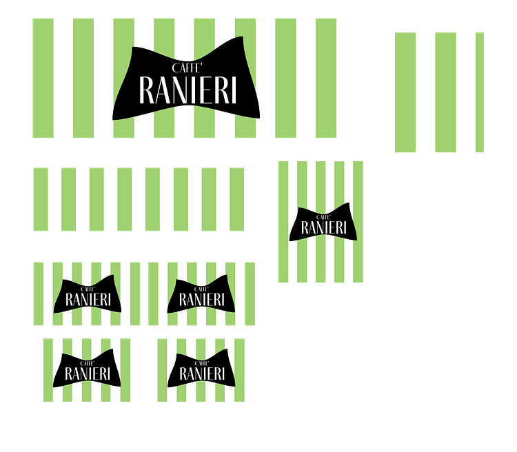 Vettorializzazione del logo Caffè Ranieri pronto per la stampa pellicola