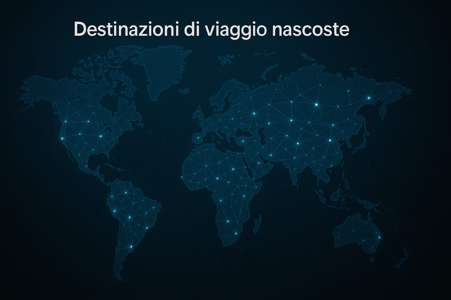 Mappa mondiale AI che mostra destinazioni alternative e sostenibili per evitare overtourism Mappa mondiale AI che mostra destinazioni alternative e sostenibili per evitare overtourism