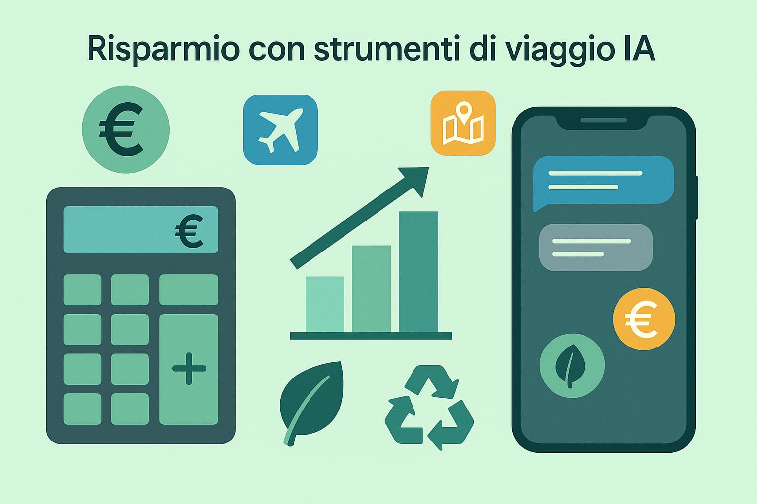 Risparmio economico e sostenibilità ambientale con strumenti AI per viaggi Risparmio economico e sostenibilità ambientale con strumenti AI per viaggi